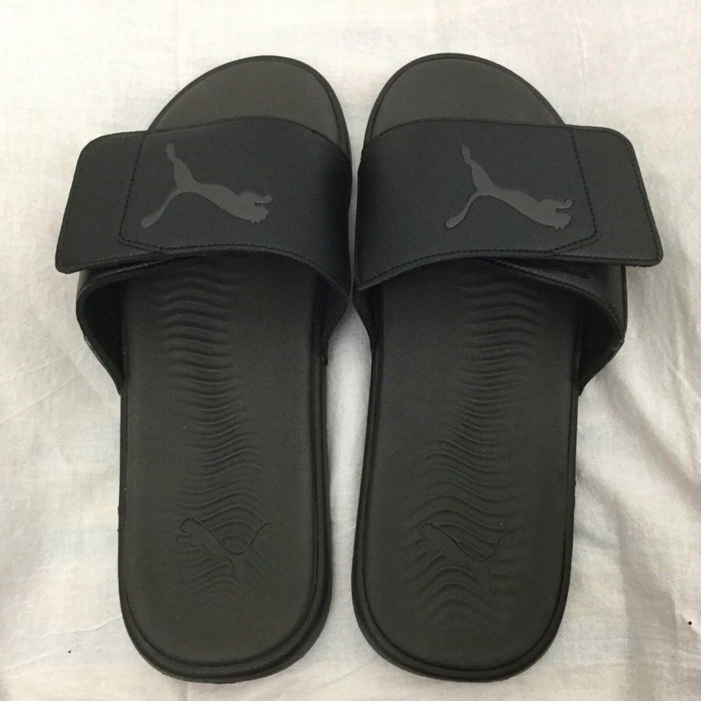 Puma Mens Starcat Tech Black Slide Sandals 12